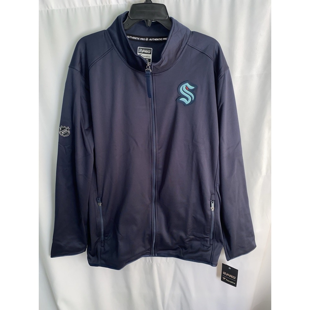 NWT Seattle Kraken Fanatics Authentic Pro Full-Zip Jacket Mens 2XL